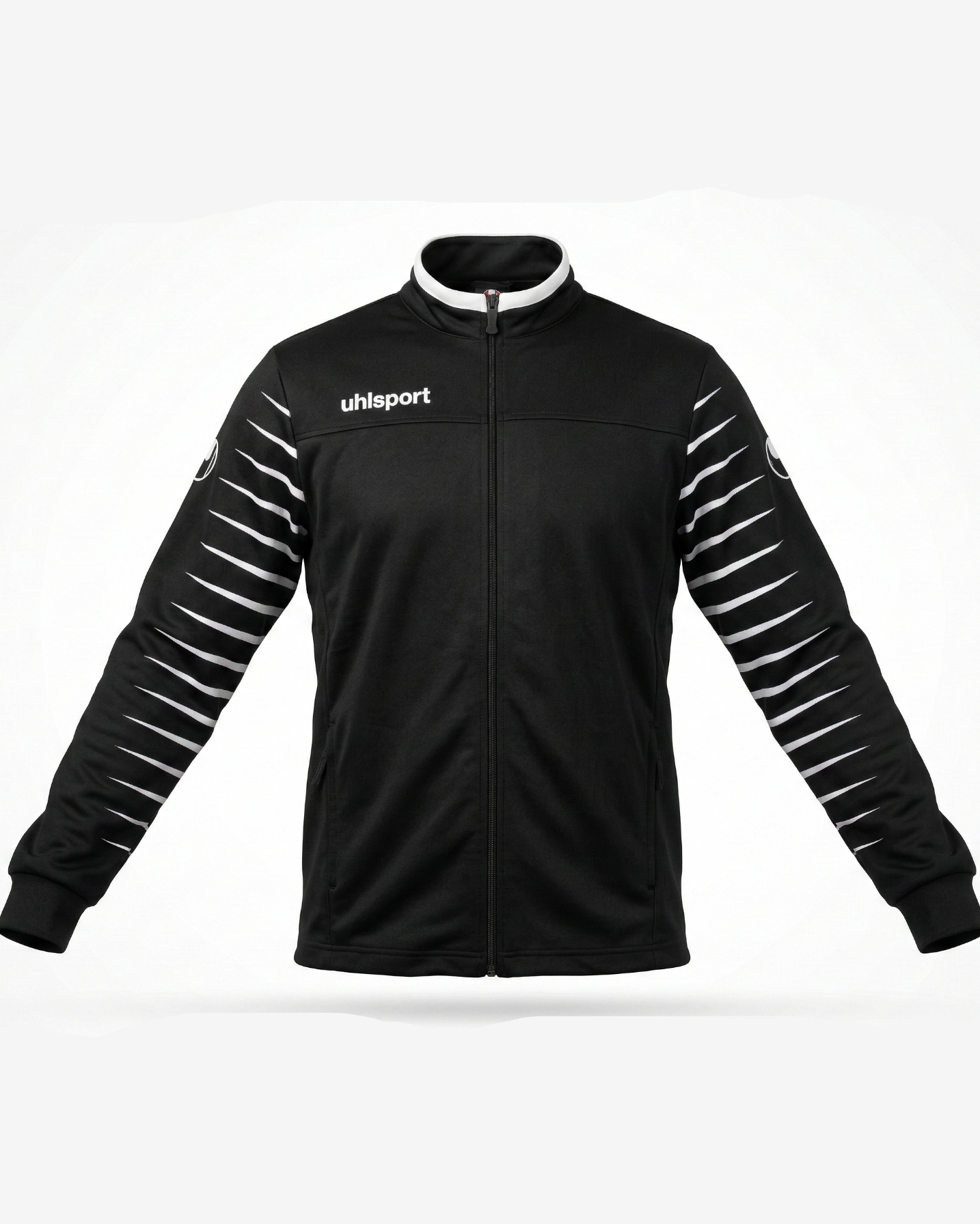 SmartbreatheFit Black lined-sleeves tracksuit