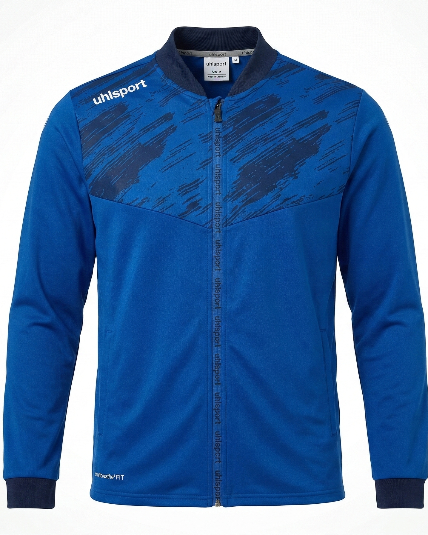 SmartbreatheFit blue textured-chest tracksuit