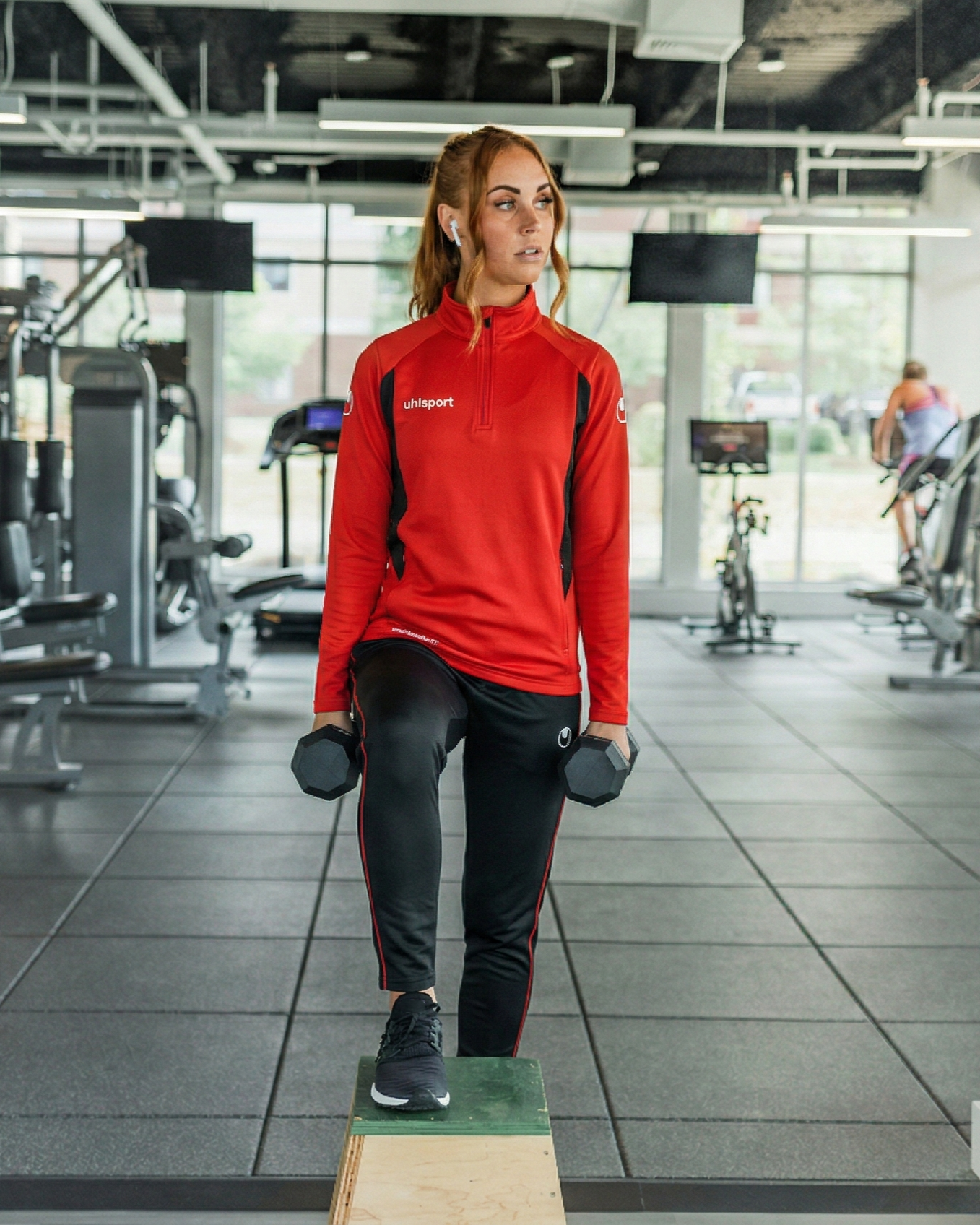 SmartbreatheFit Red tracksuit Female