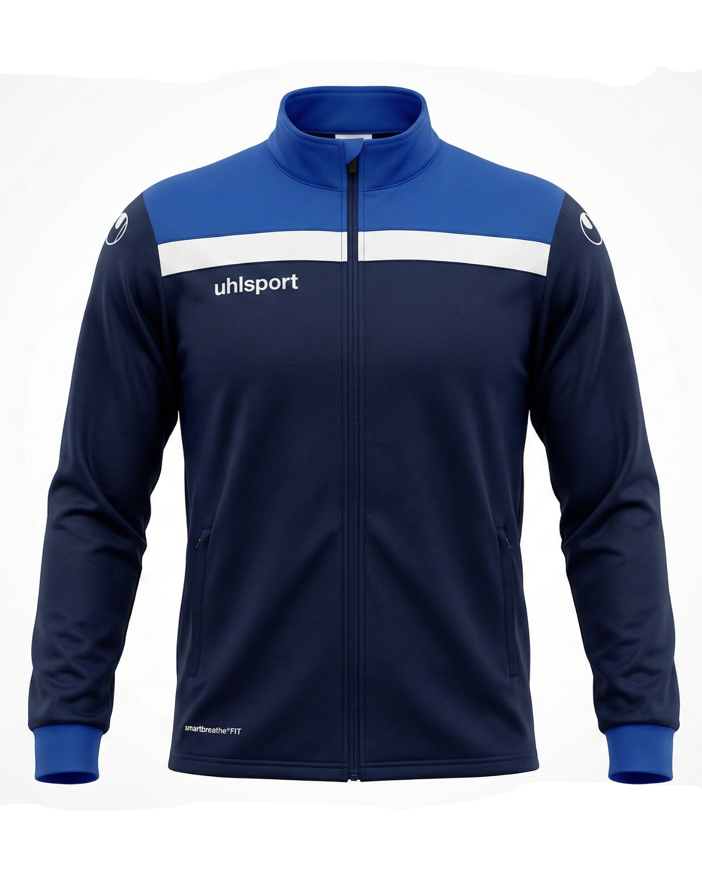SmartbreatheFit Navy three-lined tracksuit
